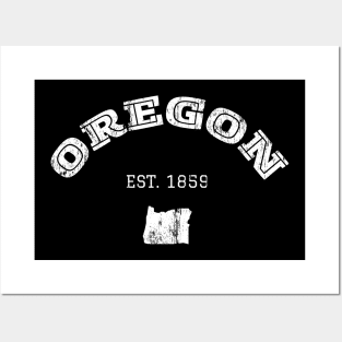 Oregon State 1859 Retro USA Pride Posters and Art